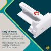 imageSafety 1st  SecuretoExplore Adhesive Cabinet Locks Baby Proofing Child Locks for Cabinets and Drawers 4 Locks White12 Locks
