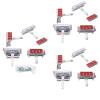 imageSafety 1st Adhesive Cabinet 8 Piece Latch White12 Count Pack of 1