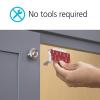 imageSafety 1st Adhesive Cabinet 8 Piece Latch White8 Count Pack of 1