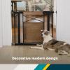 imageSafety 1st Adjustable Baby Gate for Doorways Modern Farmhouse Style Gates for Pets Toddlers Babies Children WoodWood