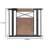 imageSafety 1st Adjustable Baby Gate for Doorways Modern Farmhouse Style Gates for Pets Toddlers Babies Children WoodWood