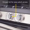 imageSafety 1st Child Proof Stove Knob Covers Clear View Stove Knob Safety Covers Set of 5