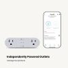 imageSafety 1st Connected Dual Smart Outlet  WiFi Plug No Hub Required Independently Controllable Outlets Timer ampamp Schedule ETL Certified WiFi Controlled iOS and Android Compatible