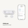 imageSafety 1st Connected Dual Smart Outlet  WiFi Plug No Hub Required Independently Controllable Outlets Timer ampamp Schedule ETL Certified WiFi Controlled iOS and Android Compatible