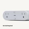 imageSafety 1st Connected Dual Smart Outlet  WiFi Plug No Hub Required Independently Controllable Outlets Timer ampamp Schedule ETL Certified WiFi Controlled iOS and Android Compatible
