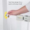 imageSafety 1st Easy Install Baby Gate for Doorways AutoClose PressureMounted Magnetic Latch Indoor Dog Gates No Drilling Fits 29quot38quot GreyBlack