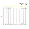 imageSafety 1st Easy Install Baby Gate for Doorways AutoClose PressureMounted Magnetic Latch Indoor Dog Gates No Drilling Fits 29quot38quot GreyBlack