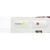 imageSafety 1st Easy Install Baby Gate for Doorways AutoClose PressureMounted Magnetic Latch Indoor Dog Gates No Drilling Fits 29quot38quot GreyWhite