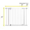 imageSafety 1st Easy Install Baby Gate for Doorways AutoClose PressureMounted Magnetic Latch Indoor Dog Gates No Drilling Fits 29quot38quot GreyWhite