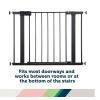 imageSafety 1st Easy Install Walk Thru Baby Gate for Doorways Gate With Door Dog Gates Fits 29quot38quot Easy Install 28quot Tall WhiteBlack