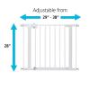imageSafety 1st Easy Install Walk Thru Baby Gate for Doorways Gate With Door Dog Gates Fits 29quot38quot Easy Install 28quot Tall WhiteBlack