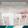 imageSafety 1st Easy Install Walk Thru Baby Gate for Doorways Gate With Door Dog Gates Fits 29quot38quot Easy Install 28quot Tall WhiteBlack