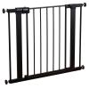 imageSafety 1st Easy Install Walk Thru Baby Gate for Doorways Gate With Door Dog Gates Fits 29quot38quot Easy Install 28quot Tall WhiteBlack