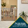 imageSafety 1st Easy Install Walk Thru Baby Gate for Doorways Gate With Door Dog Gates Fits 29quot38quot Easy Install 28quot Tall WhiteSilver
