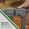 imageSafety 1st Easy Install Walk Thru Baby Gate for Doorways Gate With Door Dog Gates Fits 29quot38quot Easy Install 28quot Tall WhiteSilver