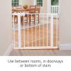 imageSafety 1st Easy Install Walk Thru Baby Gate for Doorways Gate With Door Dog Gates Fits 29quot38quot Easy Install 28quot Tall WhiteWhite