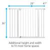 imageSafety 1st Easy Install Walk Thru Baby Gate for Doorways Gate With Door Dog Gates Fits 29quot38quot Easy Install 28quot Tall WhiteWhite