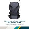 imageSafety 1st Grow and Go 2in1 Booster Car Seat with ComfortWings Converts HighBack to Backless 19quot Wide Fits 3 Across Lightweight Foldable EasyClean Cup Holders 40100 lbs Black SandBlack Sand