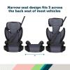 imageSafety 1st Grow and Go 2in1 Booster Car Seat with ComfortWings Converts HighBack to Backless 19quot Wide Fits 3 Across Lightweight Foldable EasyClean Cup Holders 40100 lbs Black SandBeach Wave
