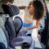 imageSafety 1st Grow and Go 2in1 Booster Car Seat with ComfortWings Converts HighBack to Backless 19quot Wide Fits 3 Across Lightweight Foldable EasyClean Cup Holders 40100 lbs Black SandBeach Wave