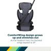 imageSafety 1st Grow and Go 2in1 Booster Car Seat with ComfortWings Converts HighBack to Backless 19quot Wide Fits 3 Across Lightweight Foldable EasyClean Cup Holders 40100 lbs Black SandCrushed Grape