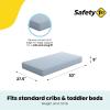 imageSafety 1st Heavenly Dreams Baby Crib ampamp Toddler Bed Mattress Waterproof Cover Firm Fits Standard Size Cribs ampamp Toddler Beds BlueBlue
