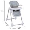 imageSafety 1st High Chairs for Babies and Toddlers 3In1 Grow and Go with Tray and Adjustable Seat BirchbarkBirchbark