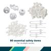 imageSafety 1st Home Safeguarding and Childproofing Set 80 Pcs White80 Piece Set