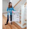 imageSafety 1st Ready To Install Everywhere Baby Gate Multiuse Baby Gate with Door for Doorways Hallways and Stairs White