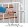 imageSafety 1st Ready To Install Everywhere Baby Gate Multiuse Baby Gate with Door for Doorways Hallways and Stairs White