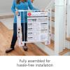 imageSafety 1st Ready To Install Everywhere Baby Gate Multiuse Baby Gate with Door for Doorways Hallways and Stairs White