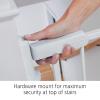 imageSafety 1st Ready To Install Everywhere Baby Gate Multiuse Baby Gate with Door for Doorways Hallways and Stairs White