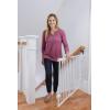 imageSafety 1st Ready To Install Everywhere Baby Gate Multiuse Baby Gate with Door for Doorways Hallways and Stairs White