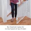 imageSafety 1st Ready To Install Everywhere Baby Gate Multiuse Baby Gate with Door for Doorways Hallways and Stairs White