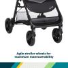 imageSafety 1st Smooth Ride Travel System Stroller and OnBoard FLX Infant Car Seat Newborn to Toddler Baby Combo EasyInstall Large Canopy Ample Storage Foldable RearFacing 430 lbs MonumentMonument