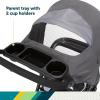 imageSafety 1st Smooth Ride Travel System Stroller and OnBoard FLX Infant Car Seat Newborn to Toddler Baby Combo EasyInstall Large Canopy Ample Storage Foldable RearFacing 430 lbs MonumentMonument