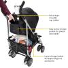 imageSafety 1st Step Lite Compact Stroller Lightweight aluminum frame and a breeze to carry at only 15 lbs Back to BlackBack to Black