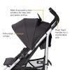 imageSafety 1st Step Lite Compact Stroller Lightweight aluminum frame and a breeze to carry at only 15 lbs Back to BlackBack to Black