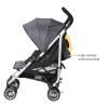 imageSafety 1st Step Lite Compact Stroller Lightweight aluminum frame and a breeze to carry at only 15 lbs Back to BlackGreyhound