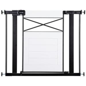 imageSafety 1st Adjustable Baby Gate for Doorways Modern Farmhouse Style Gates for Pets Toddlers Babies Children WoodWhite