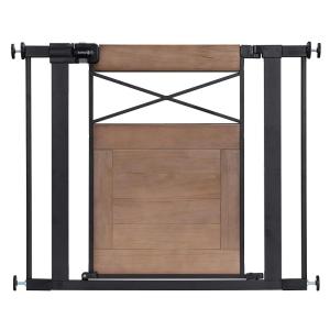 imageSafety 1st Adjustable Baby Gate for Doorways Modern Farmhouse Style Gates for Pets Toddlers Babies Children WoodWood