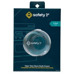 imageSafety 1st Child Proof Stove Knob Covers Clear View Stove Knob Safety Covers Set of 5