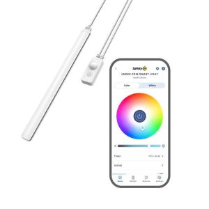 imageSafety 1st Connected Under Crib Smart Light  Motion Activated Night Light Dimmable and Full Color Control Nursery and Bedroom Lighting WiFi Enabled iOS and Android Compatible