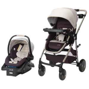 imageSafety 1st Deluxe Grow and Go Travel System Stroller and Car Seat Combo 8in1 Travel System Weight Capacity 430 lbs Dunes EdgeDunes Edge