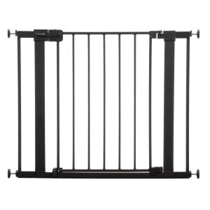 imageSafety 1st Easy Install Baby Gate for Doorways AutoClose PressureMounted Magnetic Latch Indoor Dog Gates No Drilling Fits 29quot38quot GreyBlack