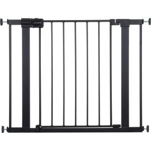 imageSafety 1st Easy Install Walk Thru Baby Gate for Doorways Gate With Door Dog Gates Fits 29quot38quot Easy Install 28quot Tall WhiteBlack
