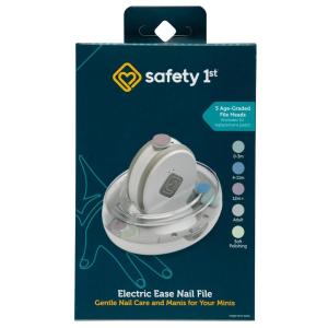imageSafety 1st Electric Ease Nail File Gentle and Easy to use with Built in Light Grey
