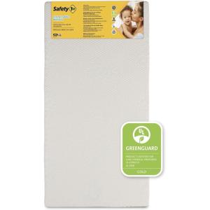 imageSafety 1st Heavenly Dreams Ultra Baby Crib ampamp Toddler Bed Mattress Machine Washable Breathable Removable Cover Firm Fits Standard Size Cribs ampamp Toddler BedsWhite