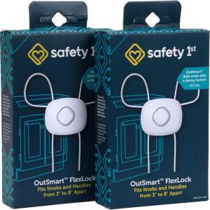 imageSafety 1st OutSmart Flex Lock White 4 Pack2 Pack