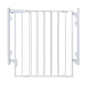 imageSafety 1st Ready To Install Everywhere Baby Gate Multiuse Baby Gate with Door for Doorways Hallways and Stairs White